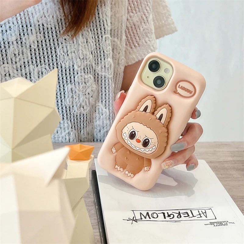 3D Labubu Silicone Cover for iPhone RocketBaby 3D Labubu Silicone Cover for iPhone RocketBaby