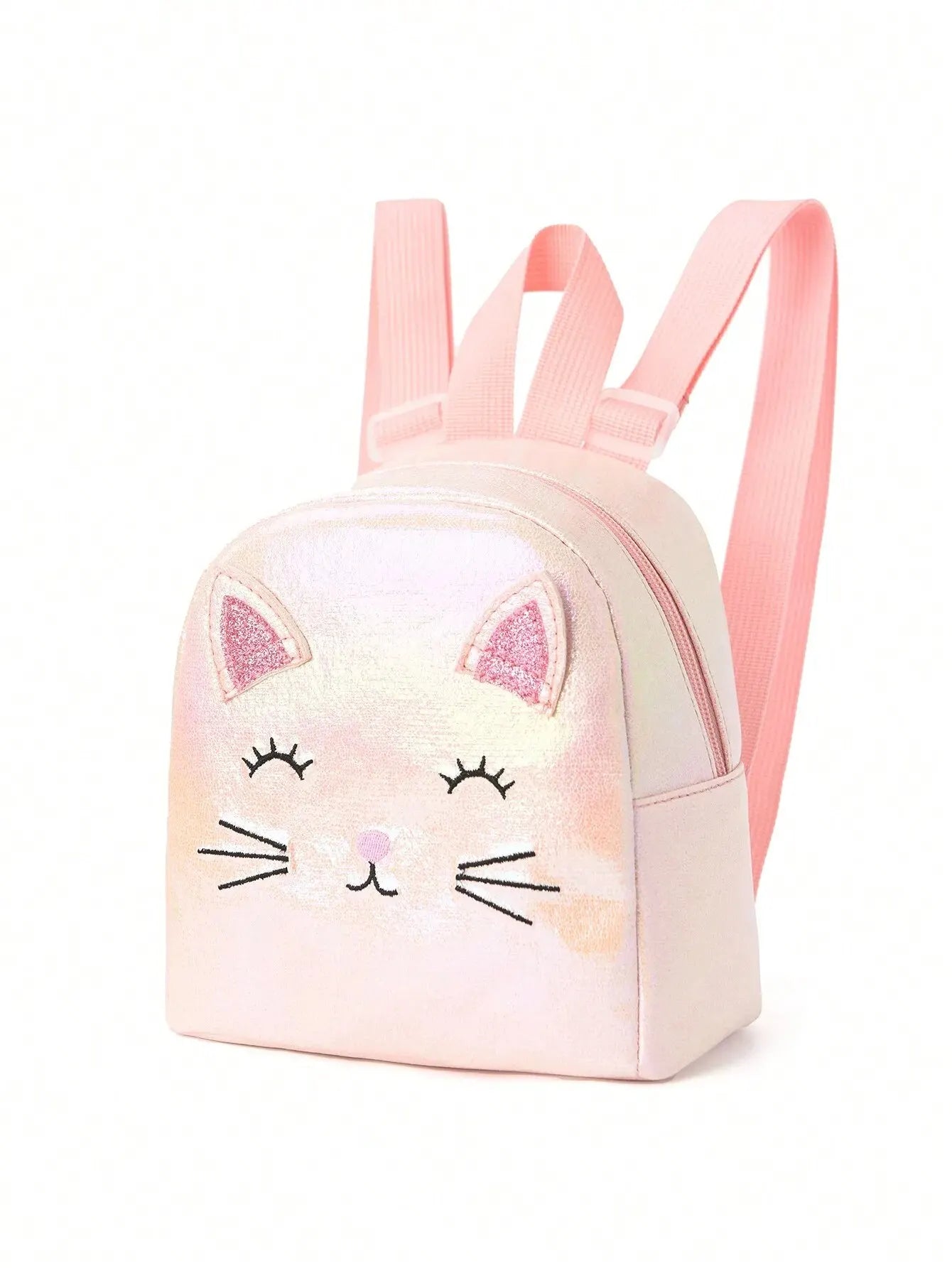 Embroidered kitten backpack or handbag for girls