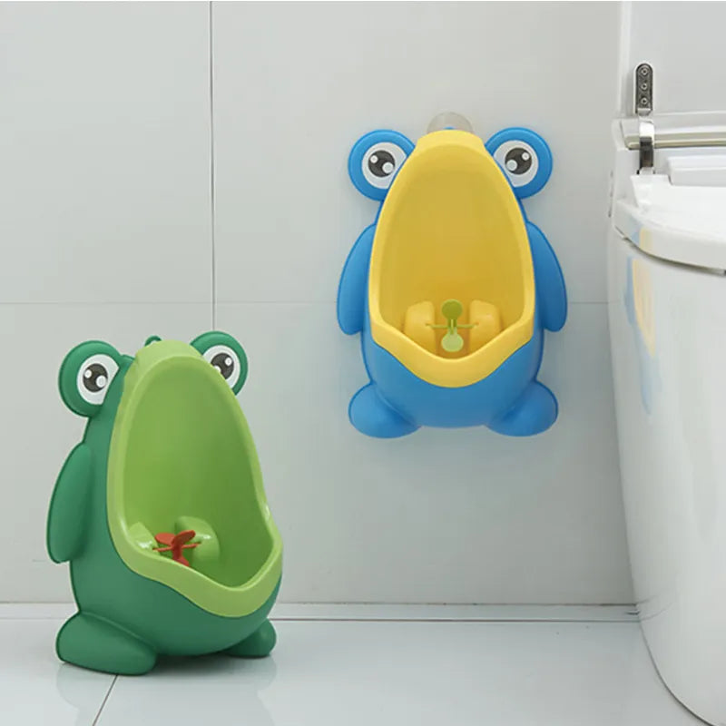 Pot d'apprentissage mural multi-variantes en forme de grenouille pour enfant