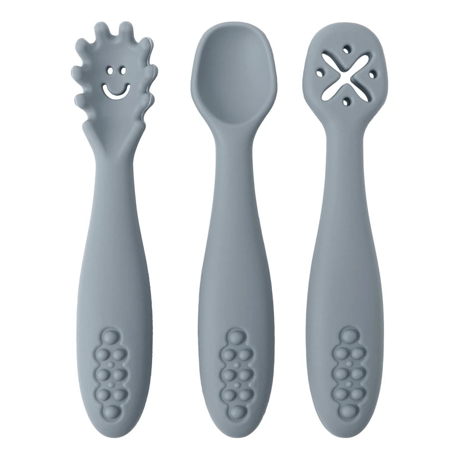 Set Posate In Silicone Per Bambini - 6 Pezzi Con Cucchiai E Forchette | Senza BPA Per Svezzamento - Foto 11