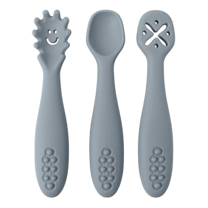 Set 3 Posate in Silicone per Bambini Multivariante