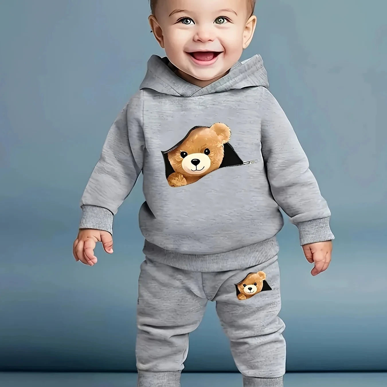 Completo Baby 2 Pezzi - Fashion Orso - Da 1 a 3 Anni
