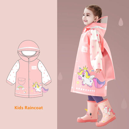 Imperméable à motifs multivariées pour enfants