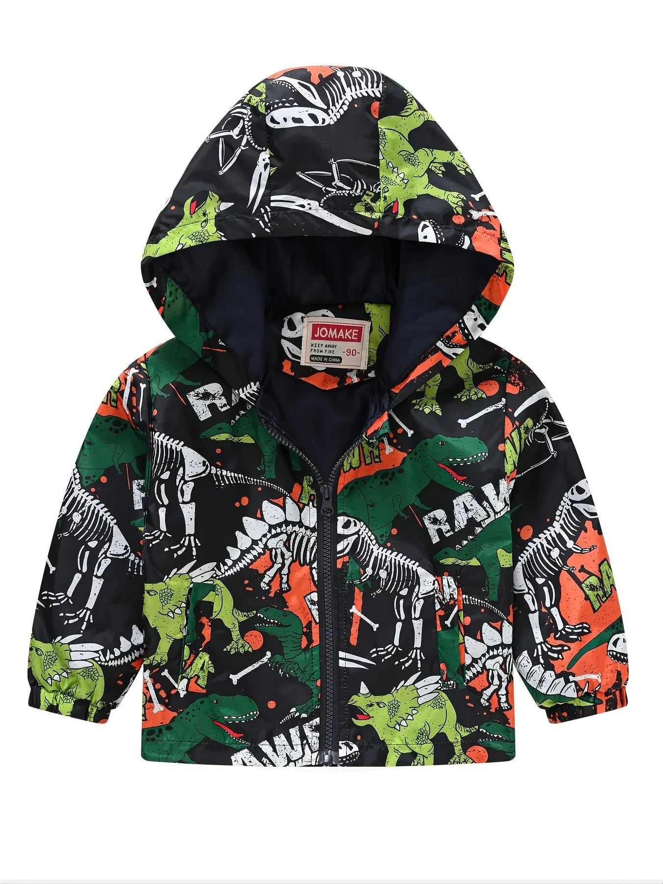 Giacca con Cappuccio Dinosauro per Bambini – 1–7 Anni