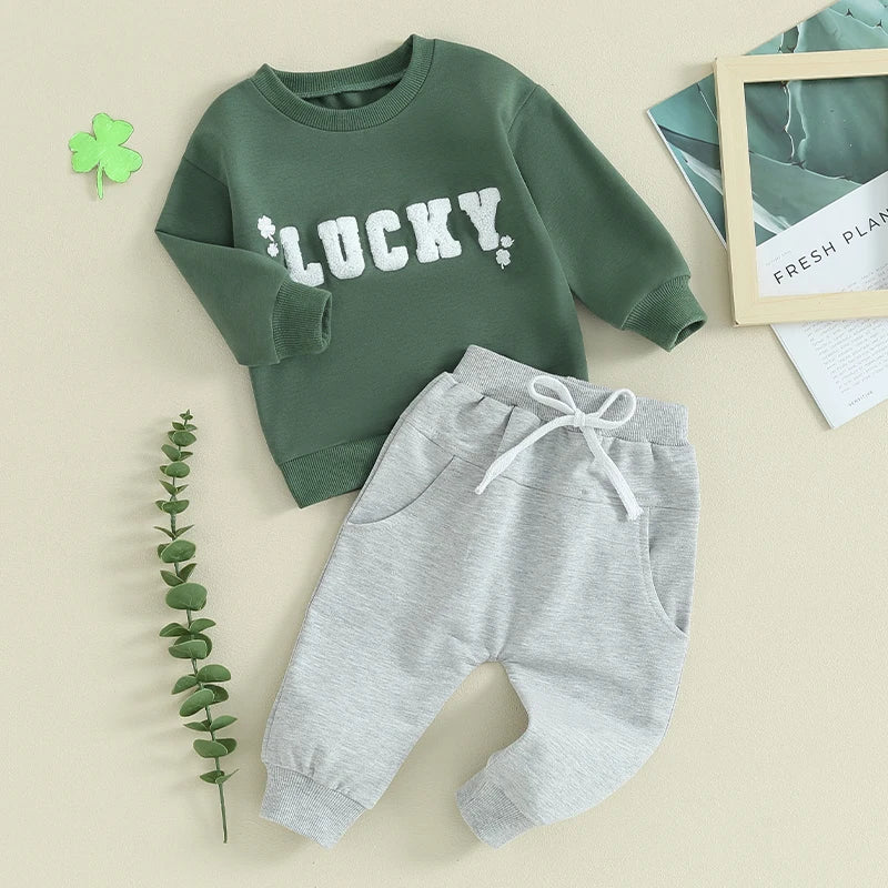 Conjunto de treino infantil de algodão Lucky