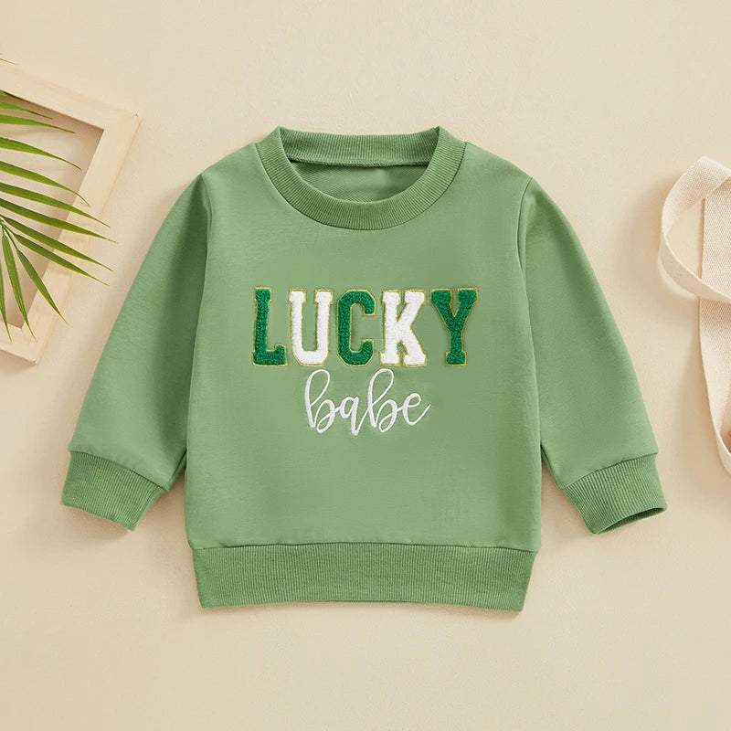 Sweat-shirt en coton Lucky multivariant pour enfant