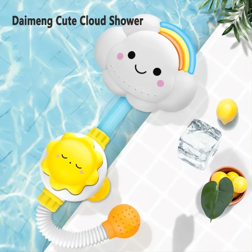 Juego de rociar nubes para bañar al bebé