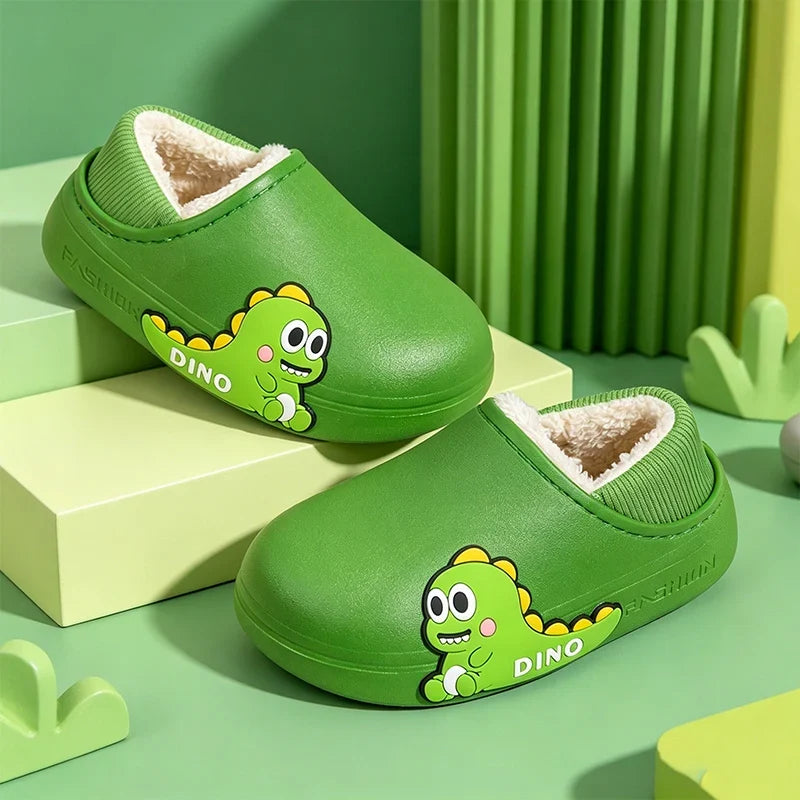 Clogs Cartoon Foderati in Pile per Bambini – 2–10 Anni