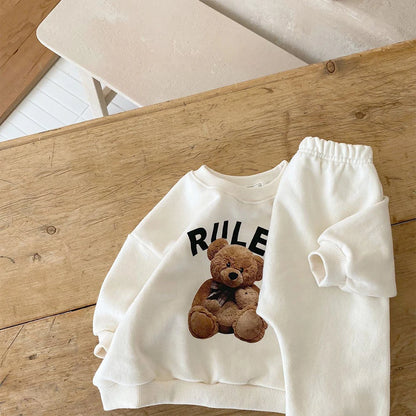 Rules Bear - Ensemble de survêtement 2 pièces sweat-shirt et pantalon