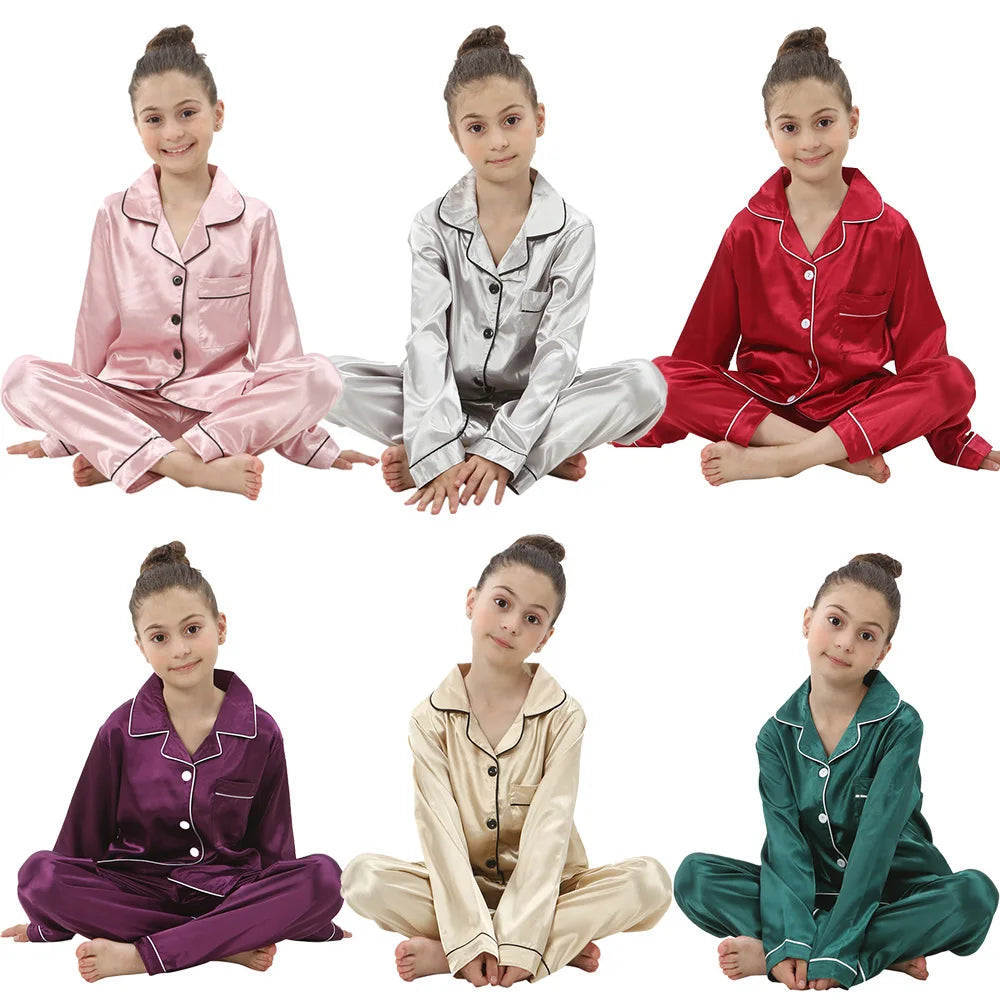 Pigiama in Raso per Bambini – 3–14 Anni