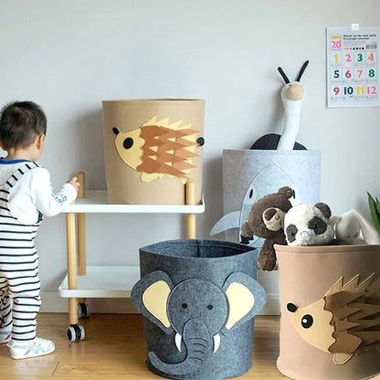 Panier à jouets avec animaux multivariés