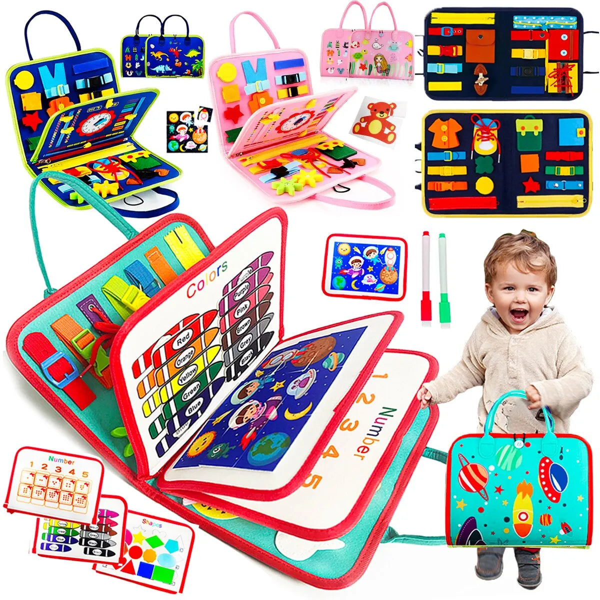 Busy board Montessori activity board sensory tablet