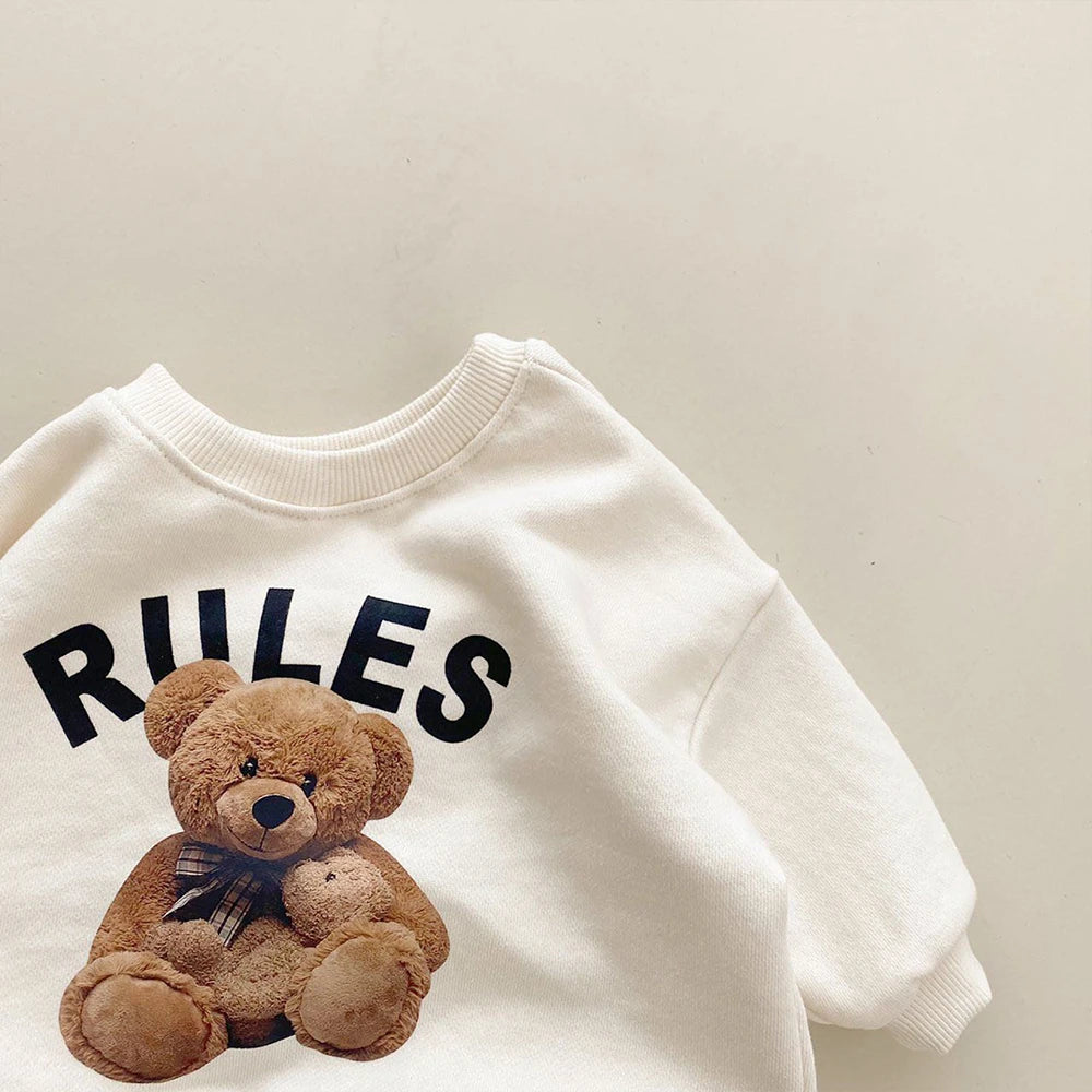 Rules Bear - Ensemble de survêtement 2 pièces sweat-shirt et pantalon