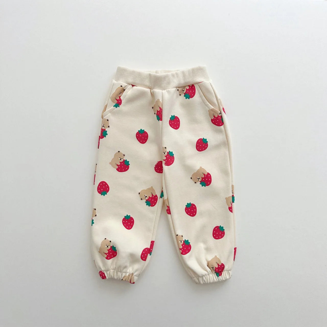 Ensemble survêtement en coton fraises enfant