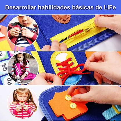 Tablero ocupado Tablero de actividades Montessori tableta sensorial