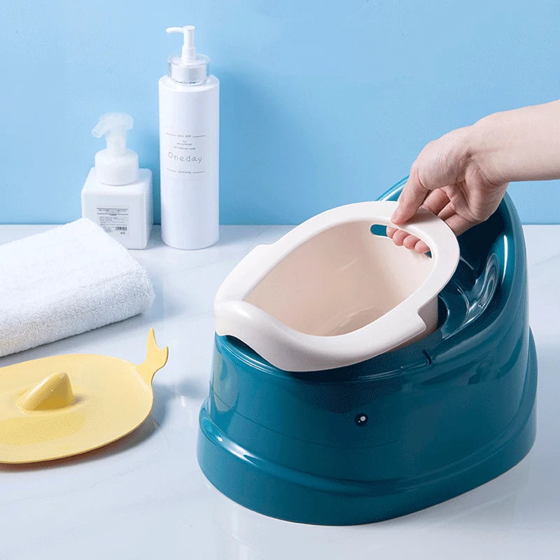 Non-slip Whale Potty with Lid