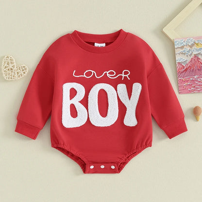 Felpa tutina intera baby Lover Boy multicolore