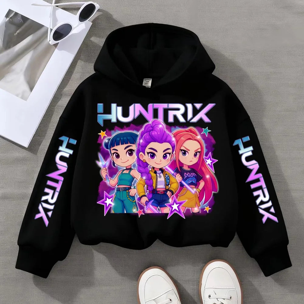 Felpa con Cappuccio KPOP in Vari colori da 3 a 14 Anni