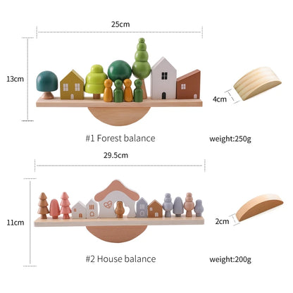 Gioco in legno Montessori Equilibrio e Cucito per bambini multivariante