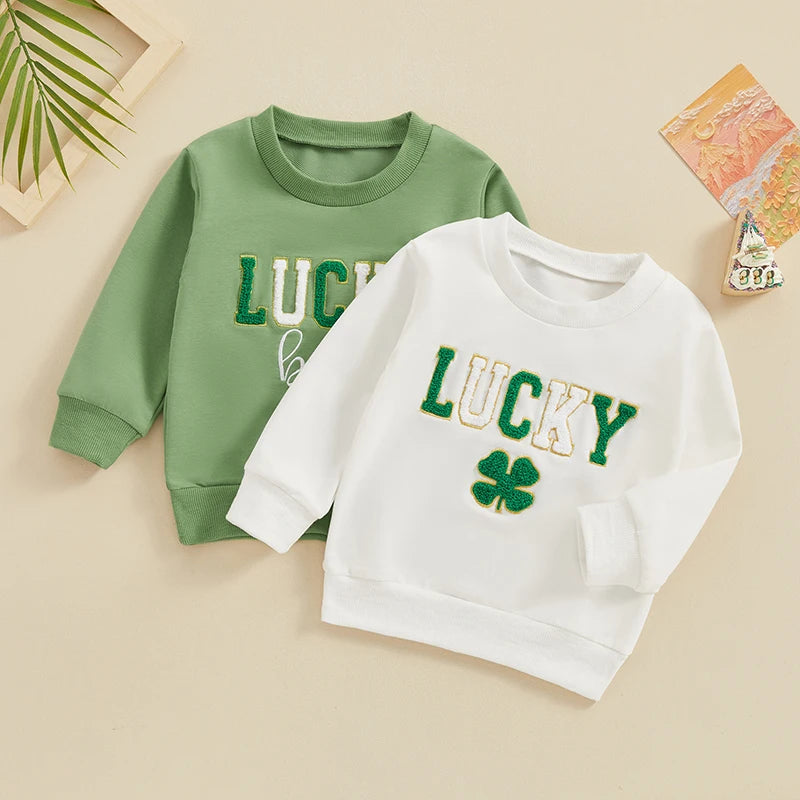 Sweat-shirt en coton Lucky multivariant pour enfant