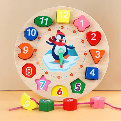 Gioco Educativo Orologio in Legno Montessori