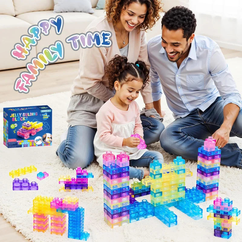 Set 40 Blocchi Sensoriali Squishy – Per Bambini Piccoli