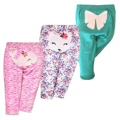 Lot de 3 leggings en coton