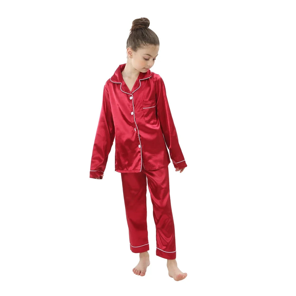 Pigiama in Raso per Bambini – 3–14 Anni