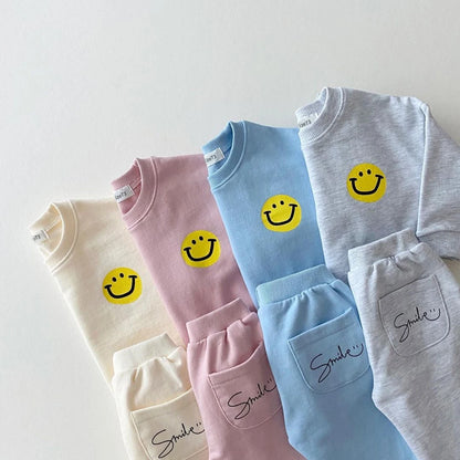 Ensemble survêtement enfant Smile en coton multicolore