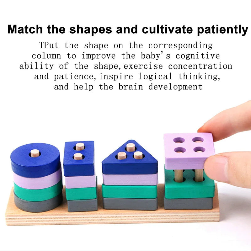 Mini blocs de construction empilables pour enfants Montessori