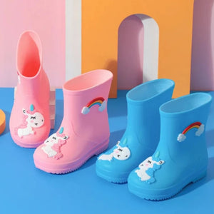 Zorax Stivali Da Pioggia Impermeabili Per Bambini - Con Manico E Fodera Termica Rimovibile - Unisex, Antiscivolo - Ideali Per Autunno E Inverno - copertina