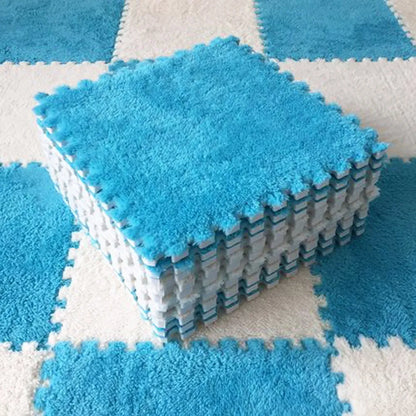 Juego de alfombra de juego modular suave de 20 piezas.