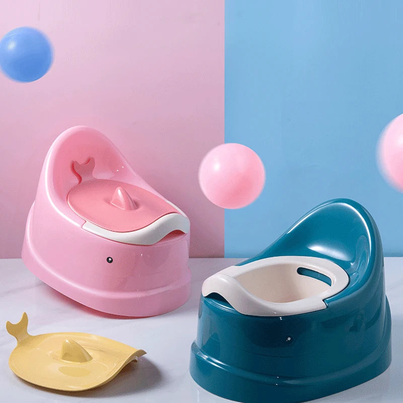 Non-slip Whale Potty with Lid