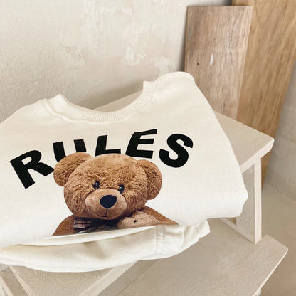 Rules Bear - Ensemble de survêtement 2 pièces sweat-shirt et pantalon