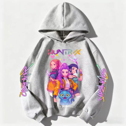 Felpa in Vari Colori Collezione K Pop Demon Hunter da 3 a 14 Anni