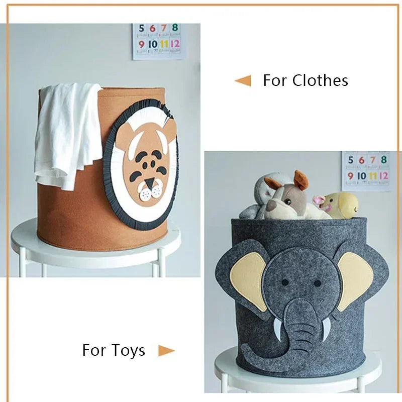 Panier à jouets avec animaux multivariés