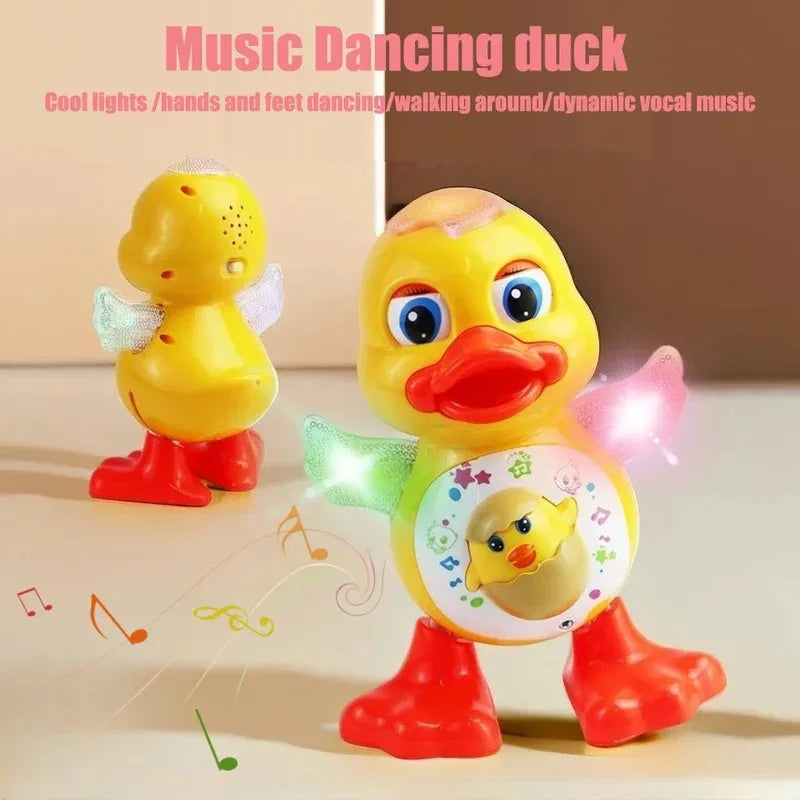 Papera Musicale Ballerina con Luci – 15 cm