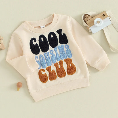 Felpa in cotone Cool Cousins Club per Bambini