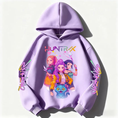 Felpa in Vari Colori Collezione K Pop Demon Hunter da 3 a 14 Anni