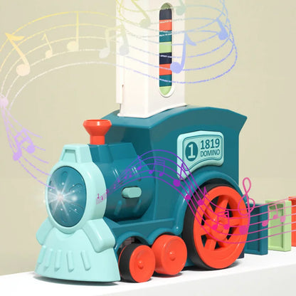 Train jouet Domino Row pour enfants