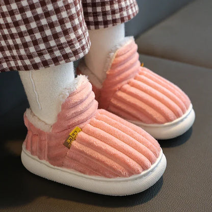 Chaussons antidérapants multicolores chauds et respirants pour enfants