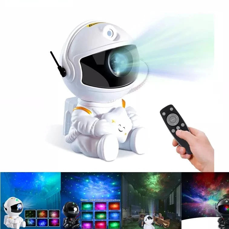 Proiettore Stelle Astronauta: Lampada Notturna Galassia con Telecomando Proiettore Stelle Astronauta: Lampada Notturna Galassia con Telecomando