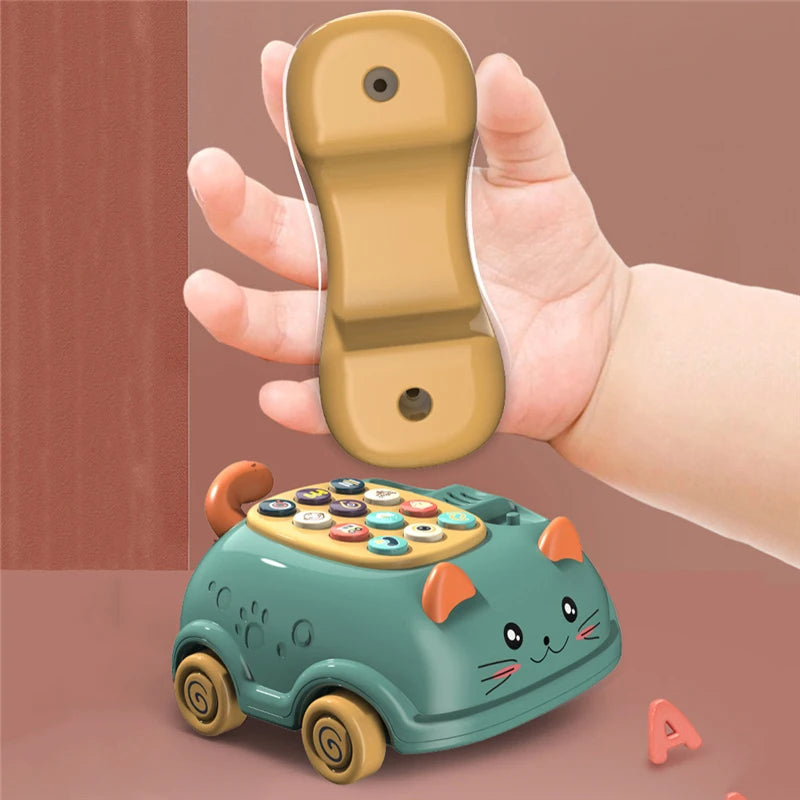 Jeu de téléphone musical chat multivariant Montessori