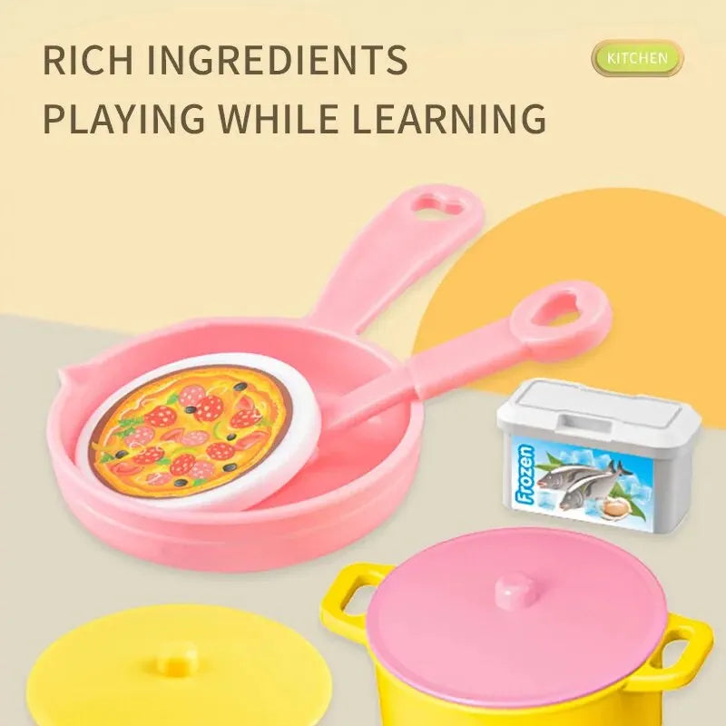 Juego de cocina completo de cocina de juguete educativo.