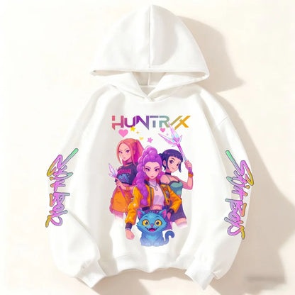 Felpa in Vari Colori Collezione K Pop Demon Hunter da 3 a 14 Anni