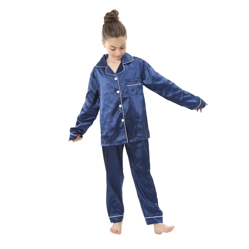 Pigiama in Raso per Bambini – 3–14 Anni