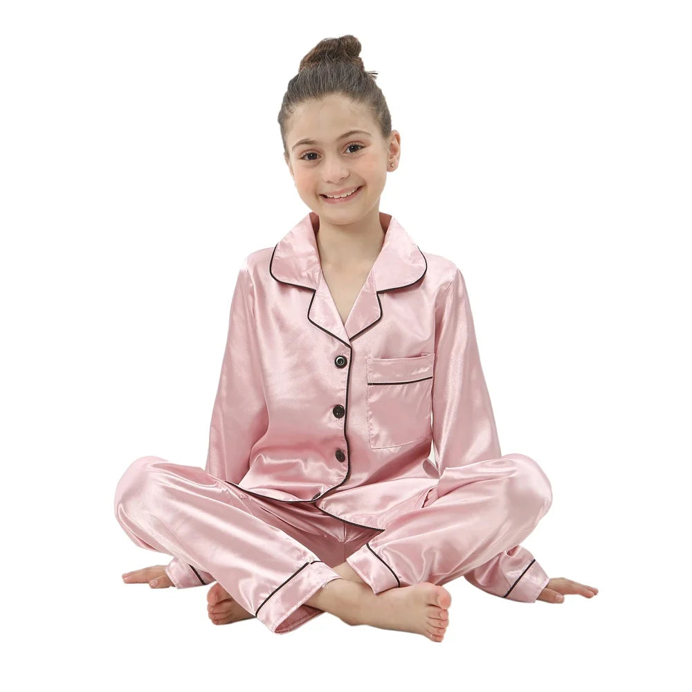 Pigiama in Raso per Bambini – 3–14 Anni