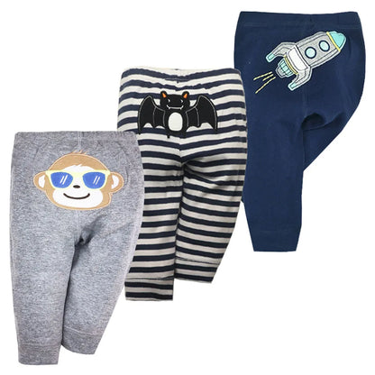 Lot de 3 leggings en coton