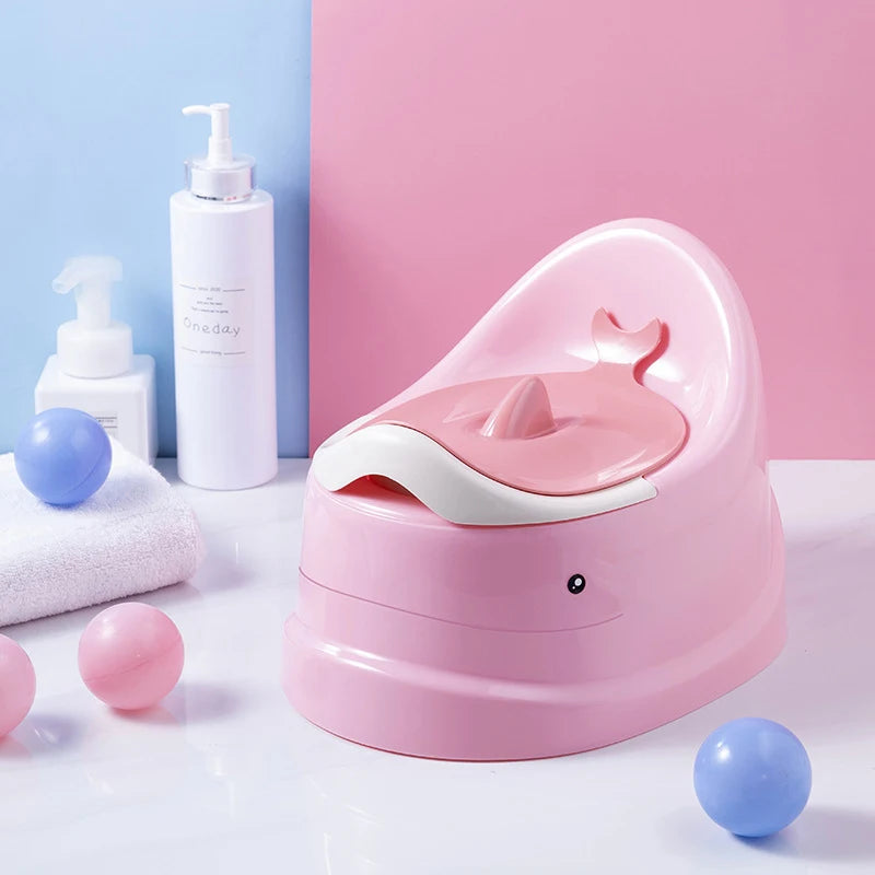 Non-slip Whale Potty with Lid