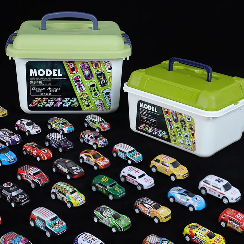 Set Macchinine con Box Contenitore – Regalo per Bambini